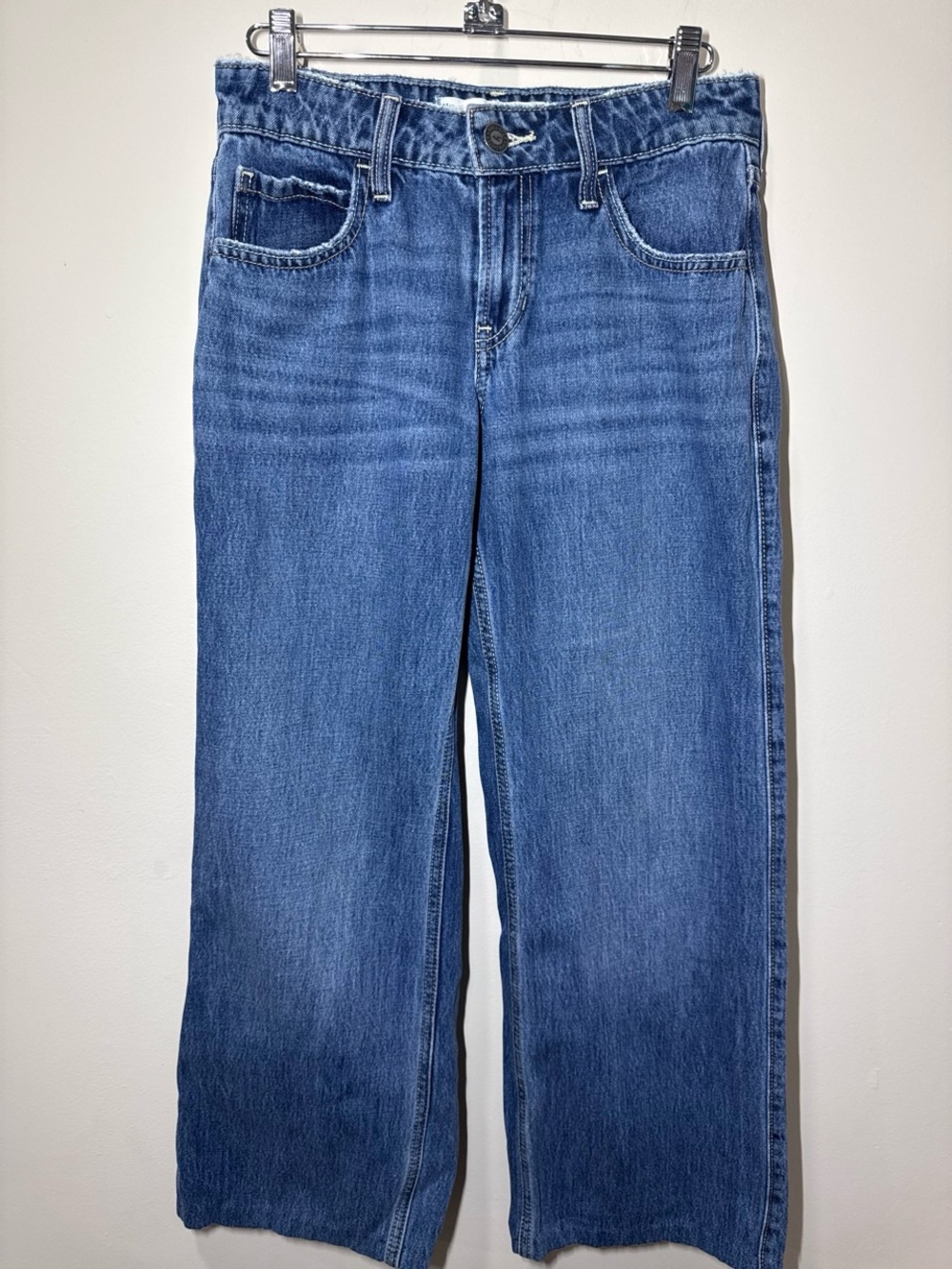 Hollister Classic Blue Wide-Leg Boyfriend Jeans